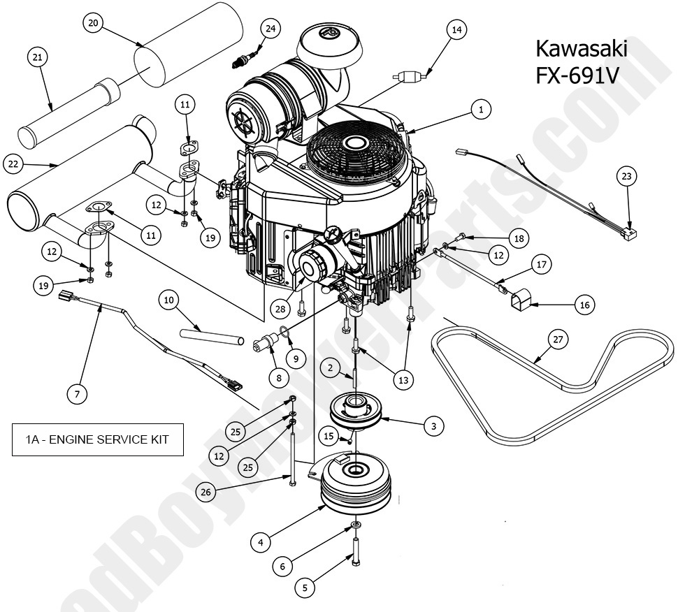 2016 Compact Outlaw Engine - Kawasaki FX-691V